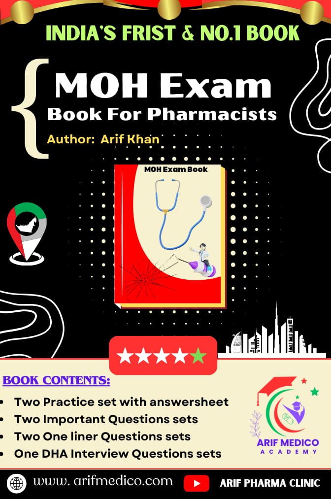 MOH Exam book For Pharmacists 2024 / MOH Prometric Exam Book For Pharmacists 2024